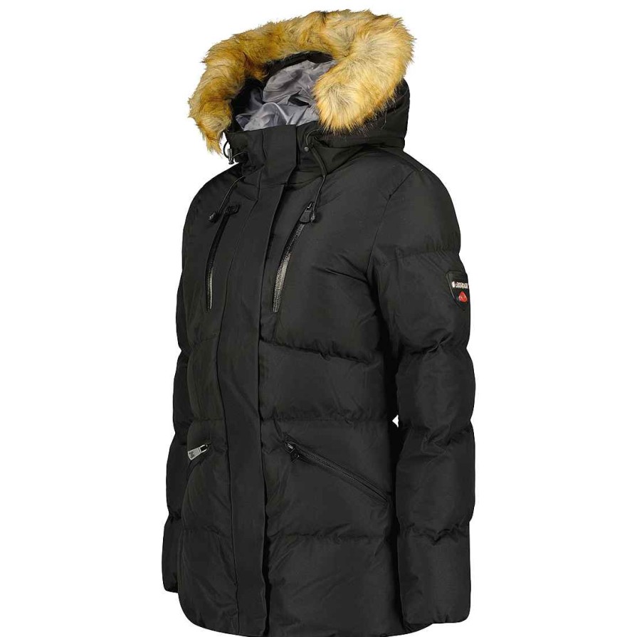 Damen Canadian Peak Parka | Crownmai Lady Black Rm 001