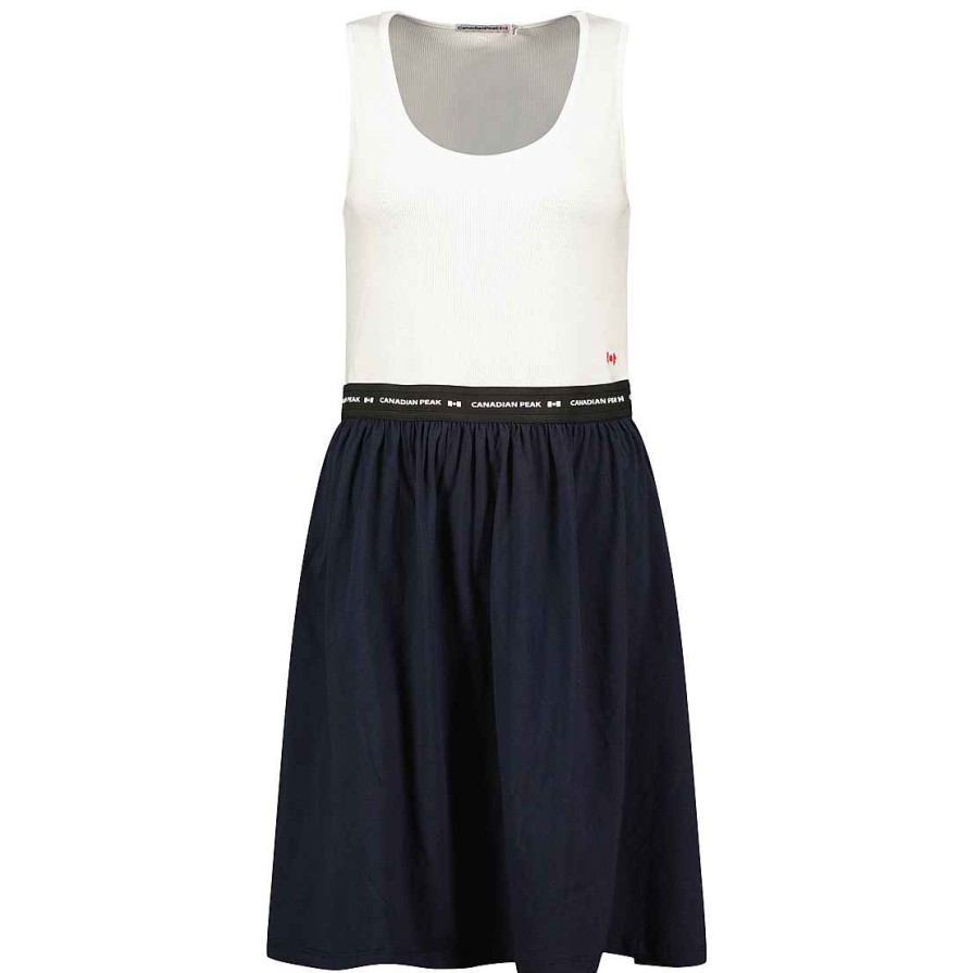 Damen Canadian Peak Kleid | Jodieak White-Navy Rm Lady 254