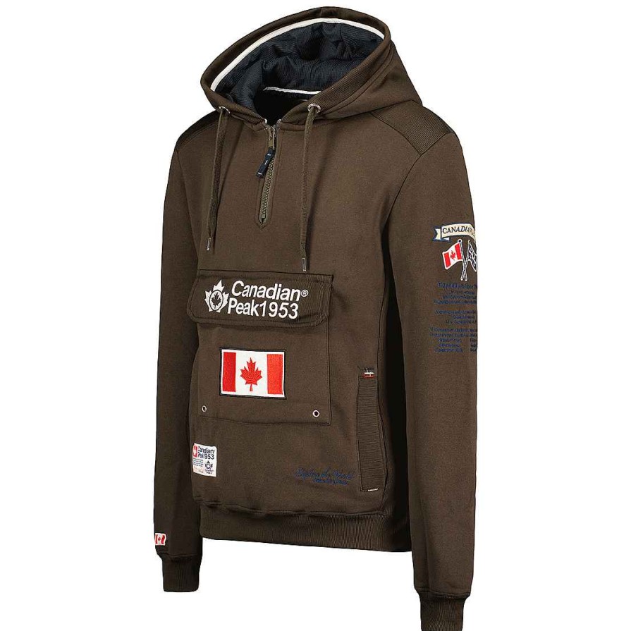 Herren Canadian Peak Schweis | Galapagos Brown Cp Men 054 Pop