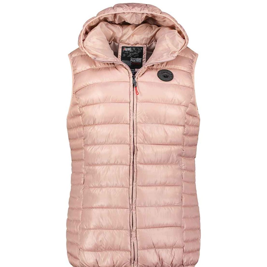 Damen Canadian Peak Weste | Volombiana Weste Kapuze Altrosa Cp Rm Lady 096