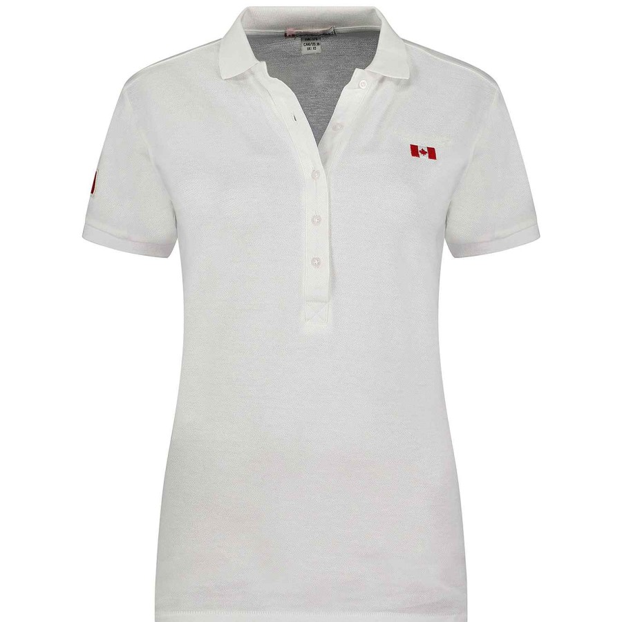 Damen Canadian Peak Polo | Kellyeak White Rm Lady 419