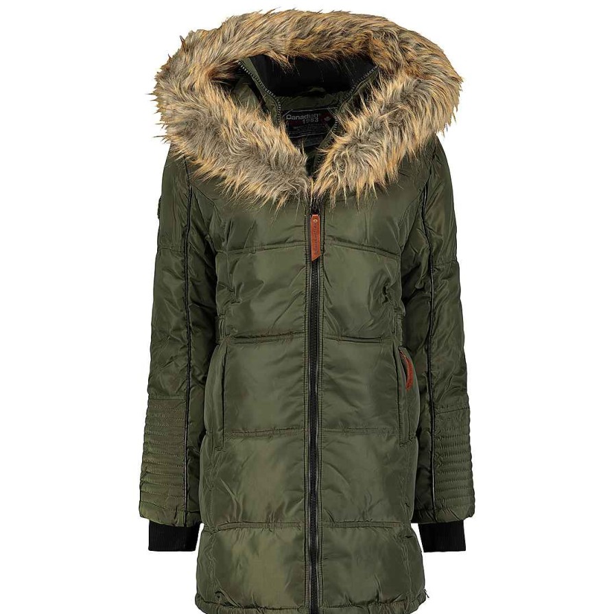 Damen Canadian Peak Parka | Schonheit Kaki Rm Lady 021