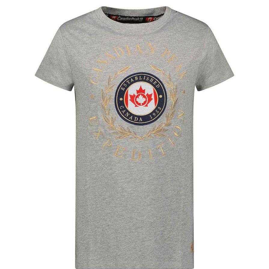 Herren Canadian Peak T-Shirt | Jigereak Bgrey Rm Herren 249