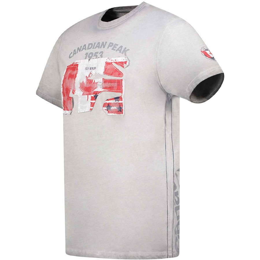 Herren Canadian Peak T-Shirt | Jotzeak B.Grey Men 235