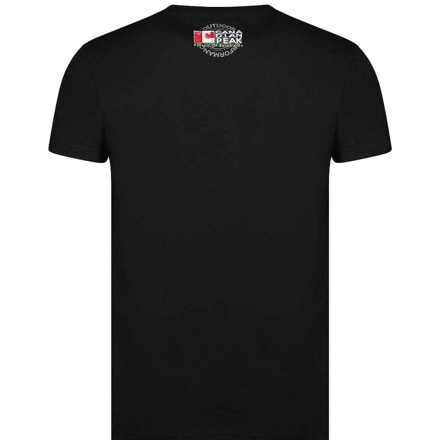 Herren Canadian Peak T-Shirt | Jiltord Ss Bs Cp Schwarz Herren 100