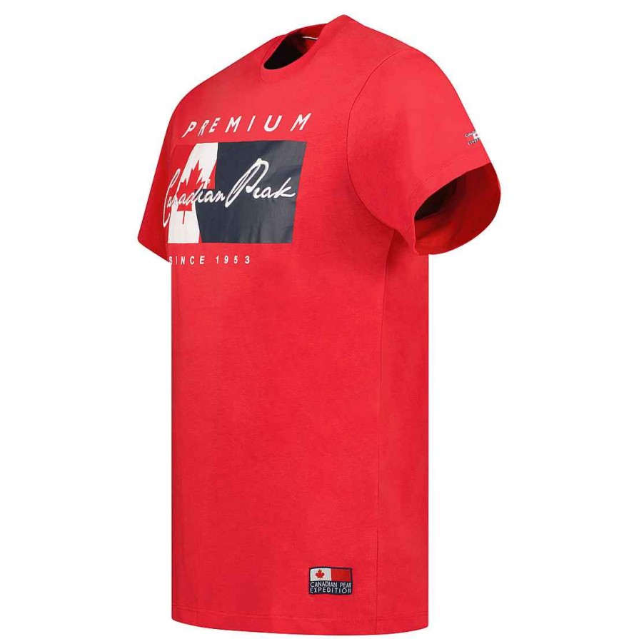 Herren Canadian Peak T-Shirt | Jarnesseak Red Rm Herren 249