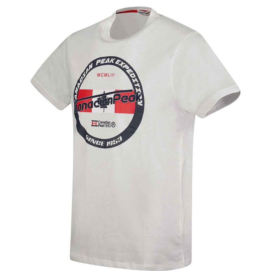 Herren Canadian Peak T-Shirt | Jariseak White Rm Herren 249