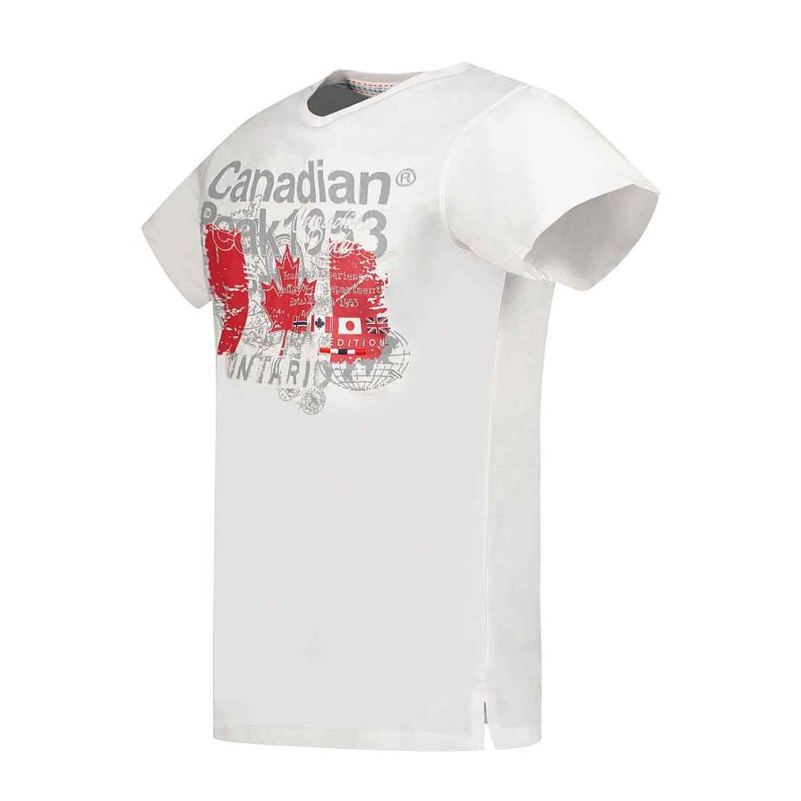 Herren Canadian Peak T-Shirt | Jetchupeak White Rm Herren 235