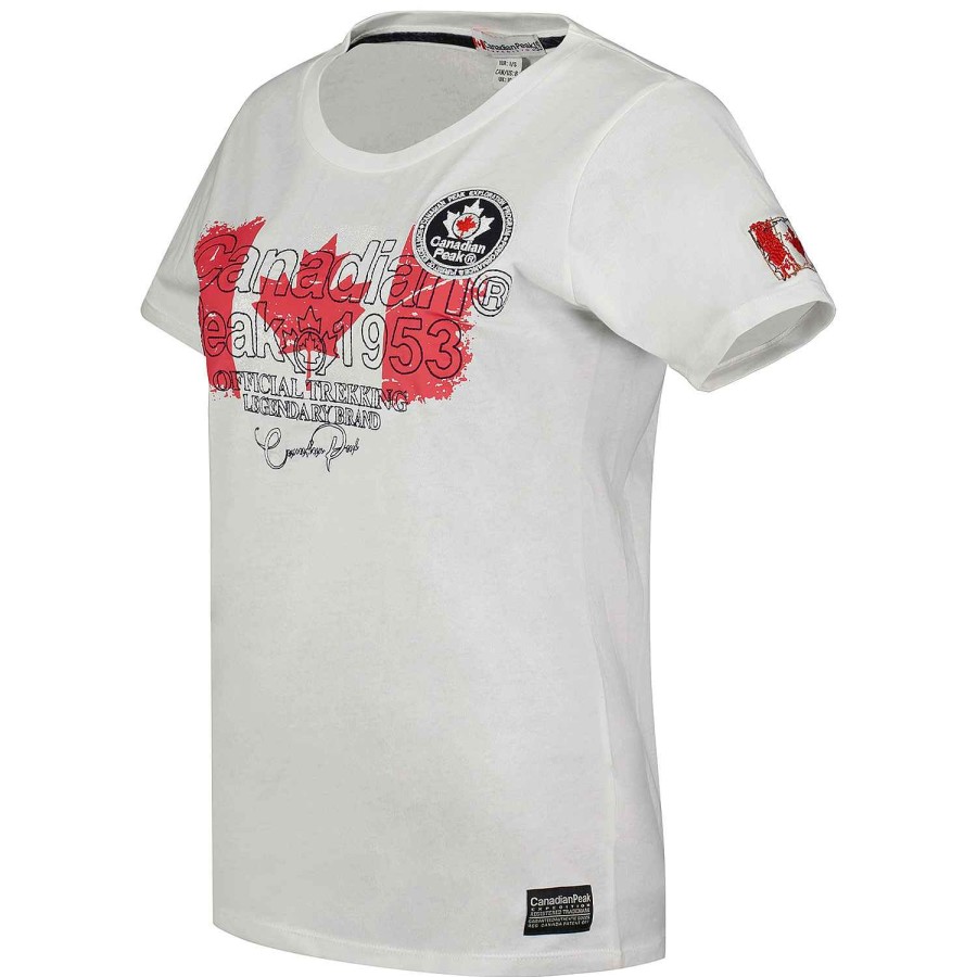 Damen Canadian Peak T-Shirt | Jarryeak White Rm Lady 419