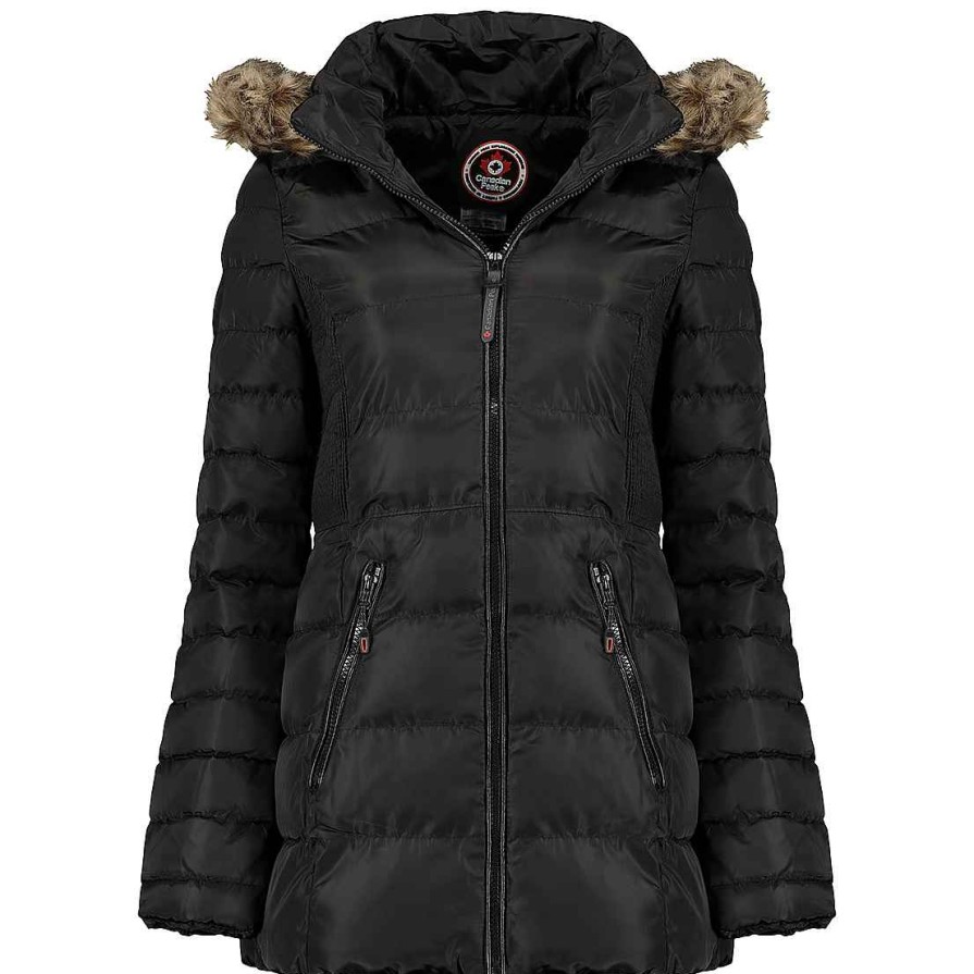 Damen Canadian Peak Parka | Anieseak Black Rm Lady 048