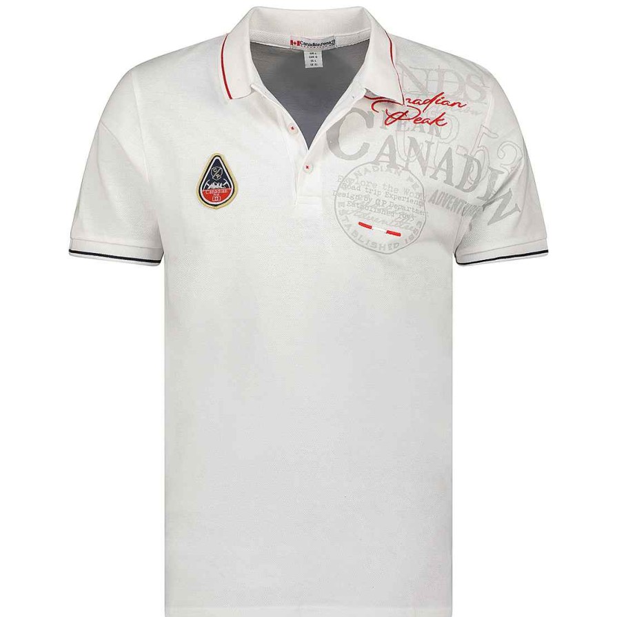 Herren Canadian Peak Polo | Kadventureak White Rm Herren 419