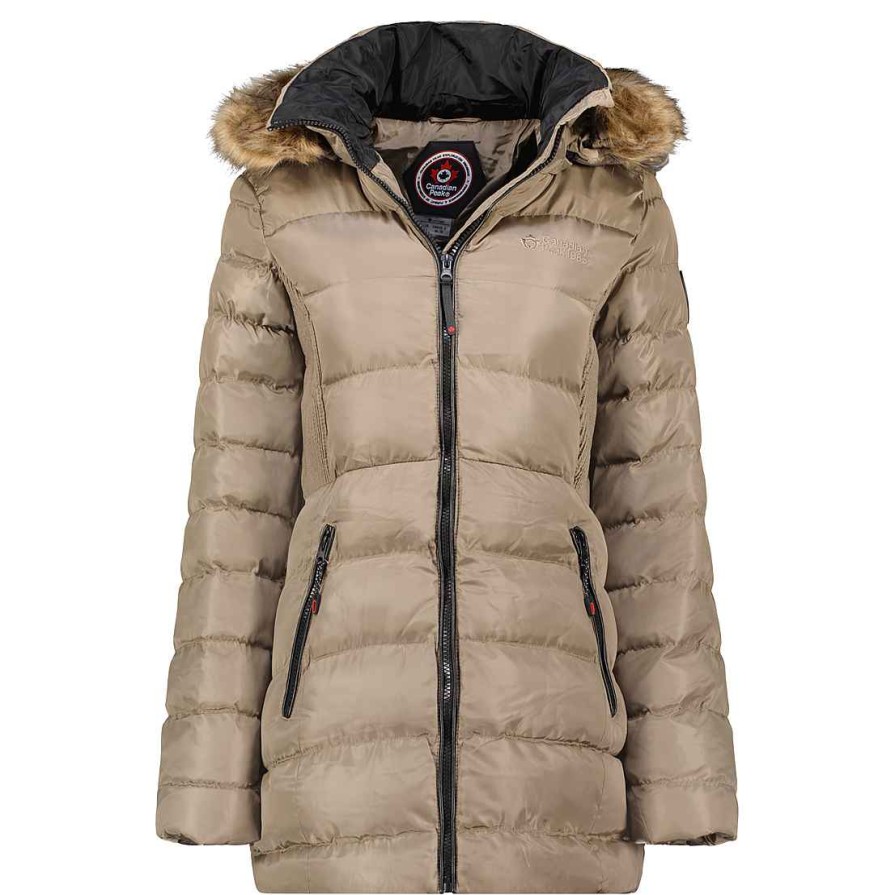 Damen Canadian Peak Parka | Anieseak Taupe Rm Lady 048