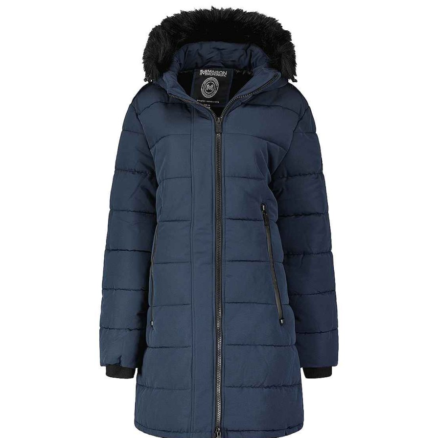 Damen Canadian Peak Parka | Autruchemai Navy Mt Lady 001