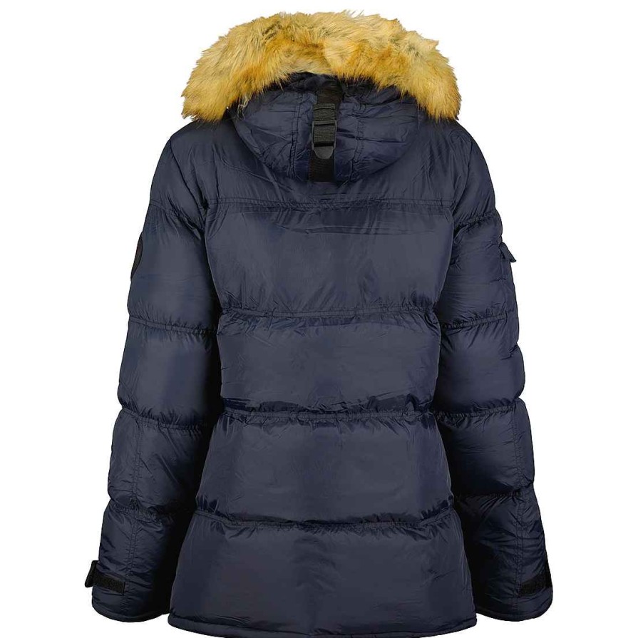 Damen Canadian Peak Parka | Bonamai Navy Rm Lady 021