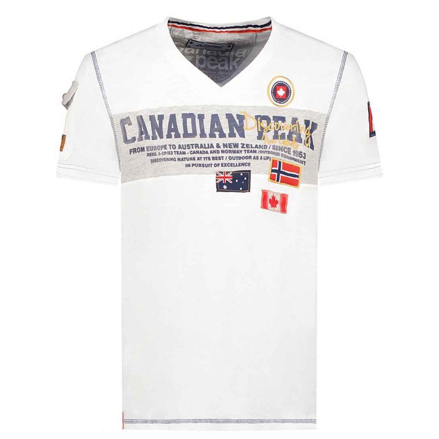 Herren Canadian Peak T-Shirt | Jipeak White Men Cp Rm Men 235