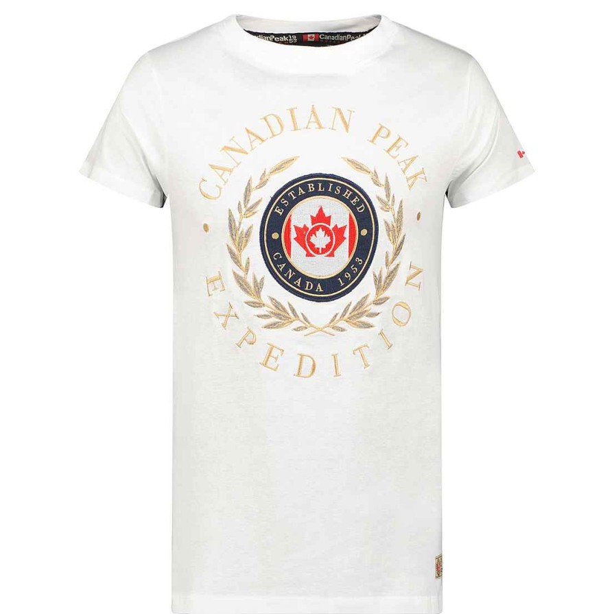 Herren Canadian Peak T-Shirt | Jigereak White Rm Herren 249