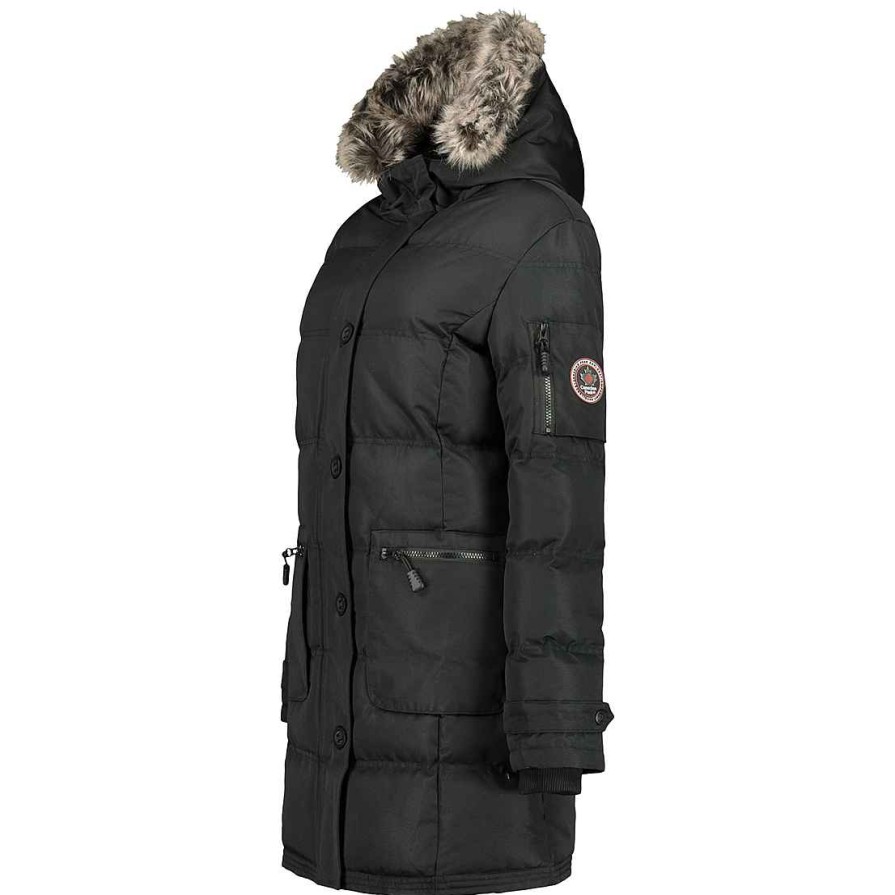 Damen Canadian Peak Parka | Axelus Black Lady 070