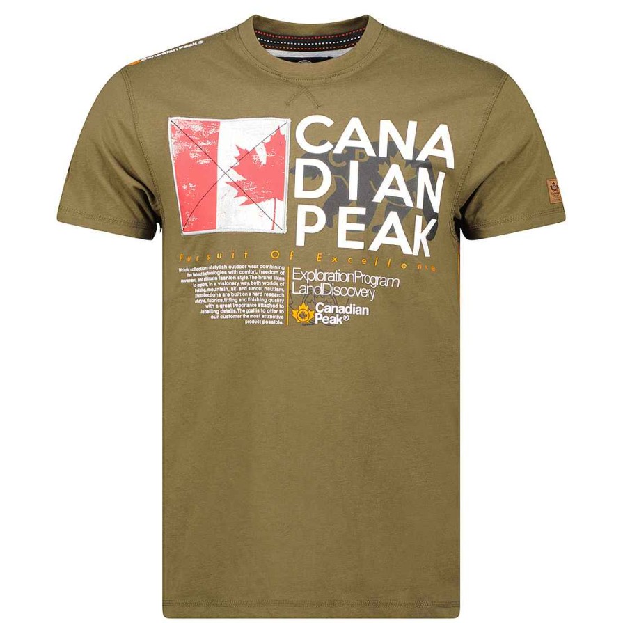 Herren Canadian Peak T-Shirt | Jiltord Kaki Cp Rm Herren 235