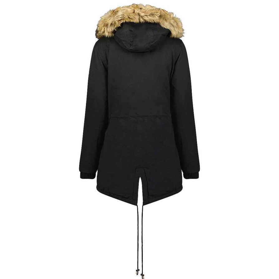 Damen Canadian Peak Parka | Ampurieak Black Rm Bs Lady 056