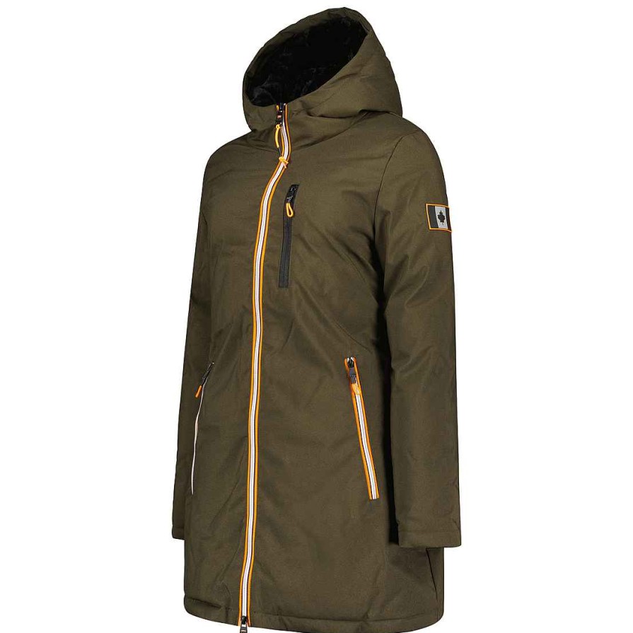 Damen Canadian Peak Parka | Cassimineak Khaki Rm Lady 001