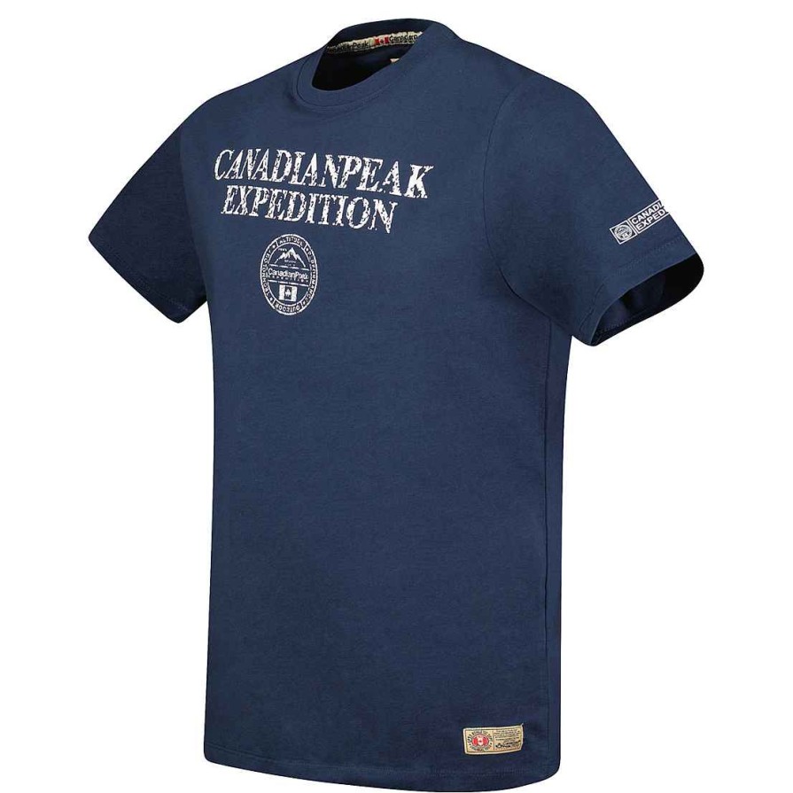 Herren Canadian Peak T-Shirt | Jvickeak Navy Rm Herren 249