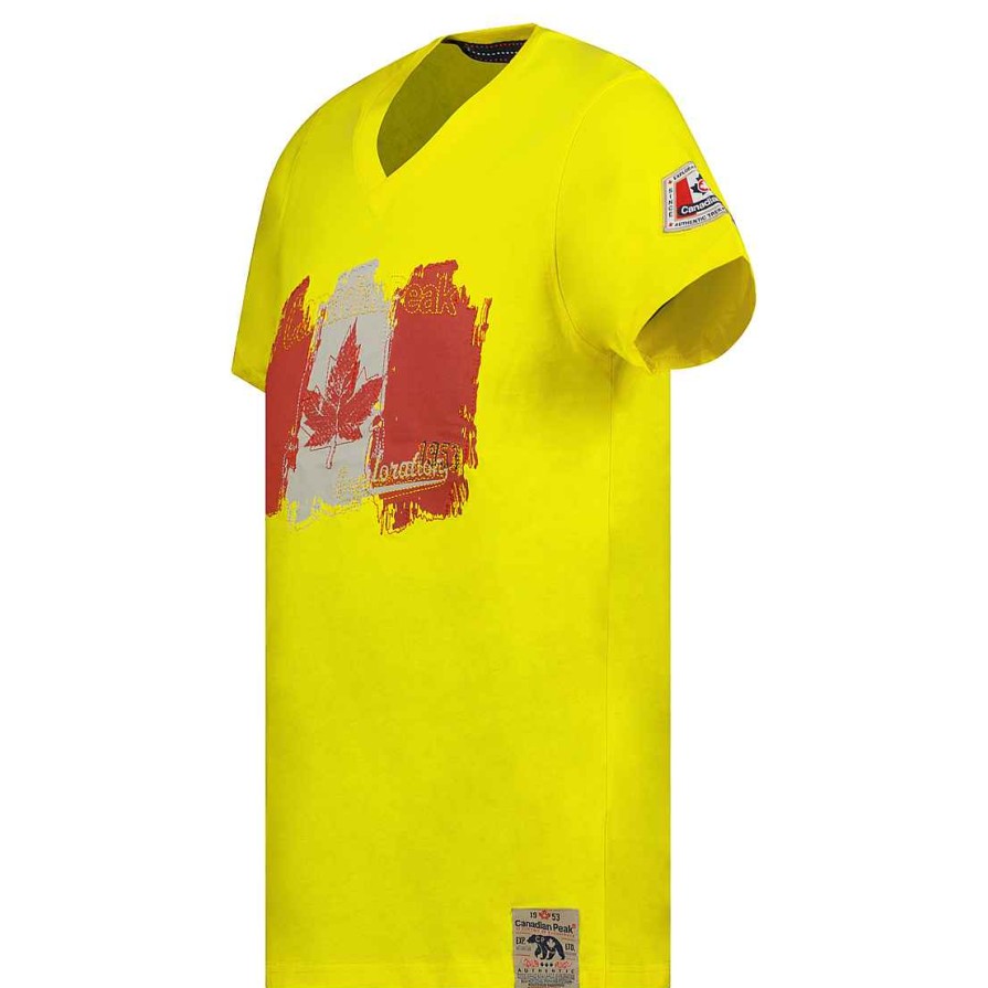 Herren Canadian Peak T-Shirt | Jerable Herren Gelb Cp Rm Herren 235