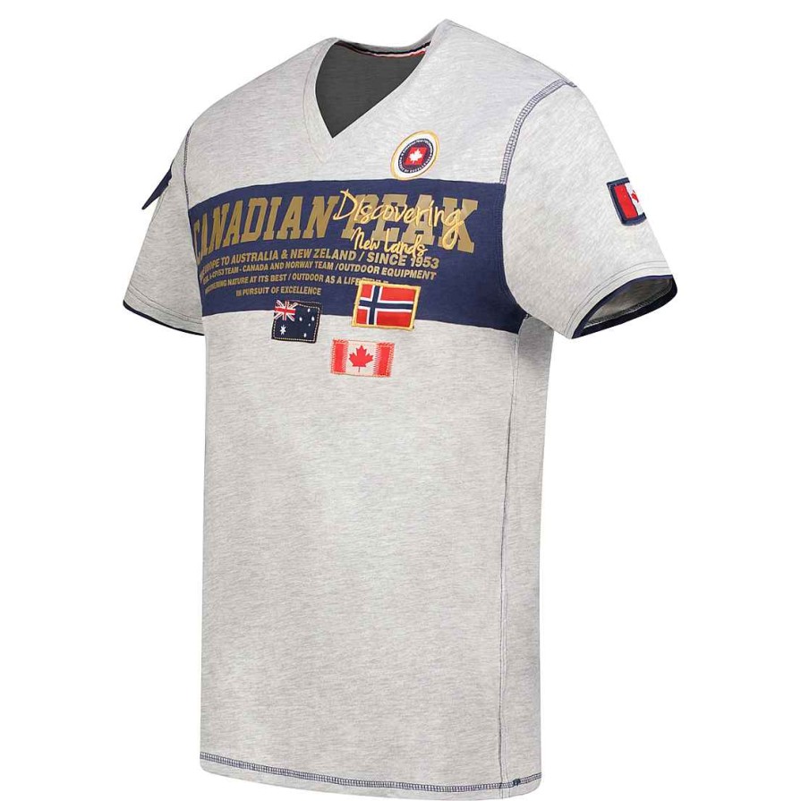 Herren Canadian Peak T-Shirt | Jipeak B.Grey Men Cp Rm Men 235