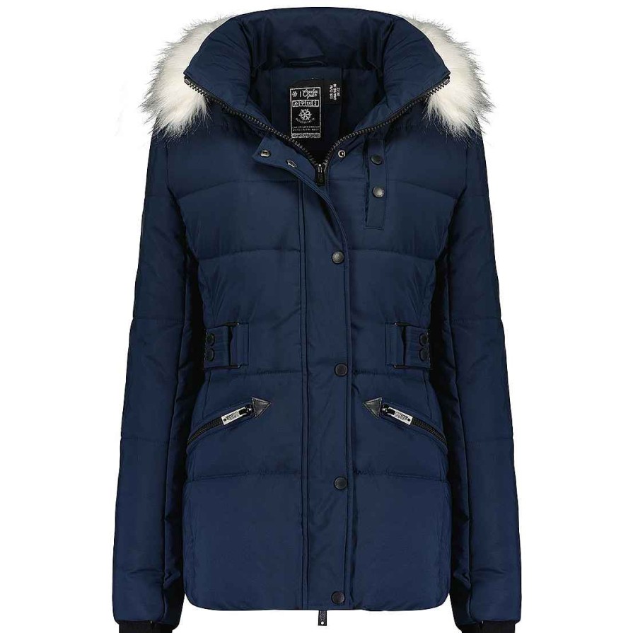 Damen Canadian Peak Parka | Chestereak Navy Lady 092