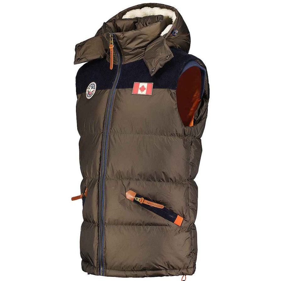 Herren Canadian Peak Weste | Velianeak Khaki Rm Herren 056