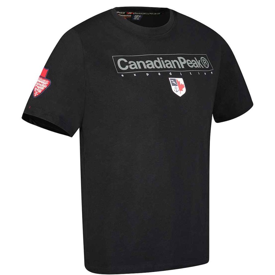 Herren Canadian Peak T-Shirt | Jotruneak Black Rm Herren 249