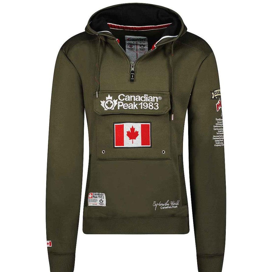 Herren Canadian Peak Schweis | Galapagos Ass C Khaki Herren 054