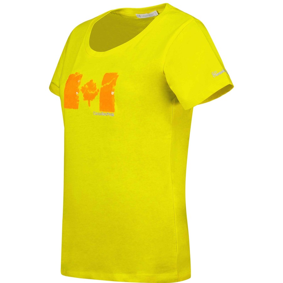 Damen Canadian Peak T-Shirt | Jonquilleak Lemon Rm Lady 204