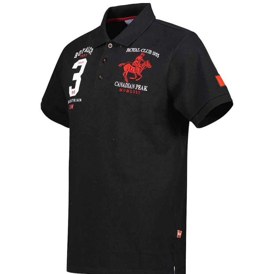 Herren Canadian Peak Polo | Klubeak Black Rm Herren 419