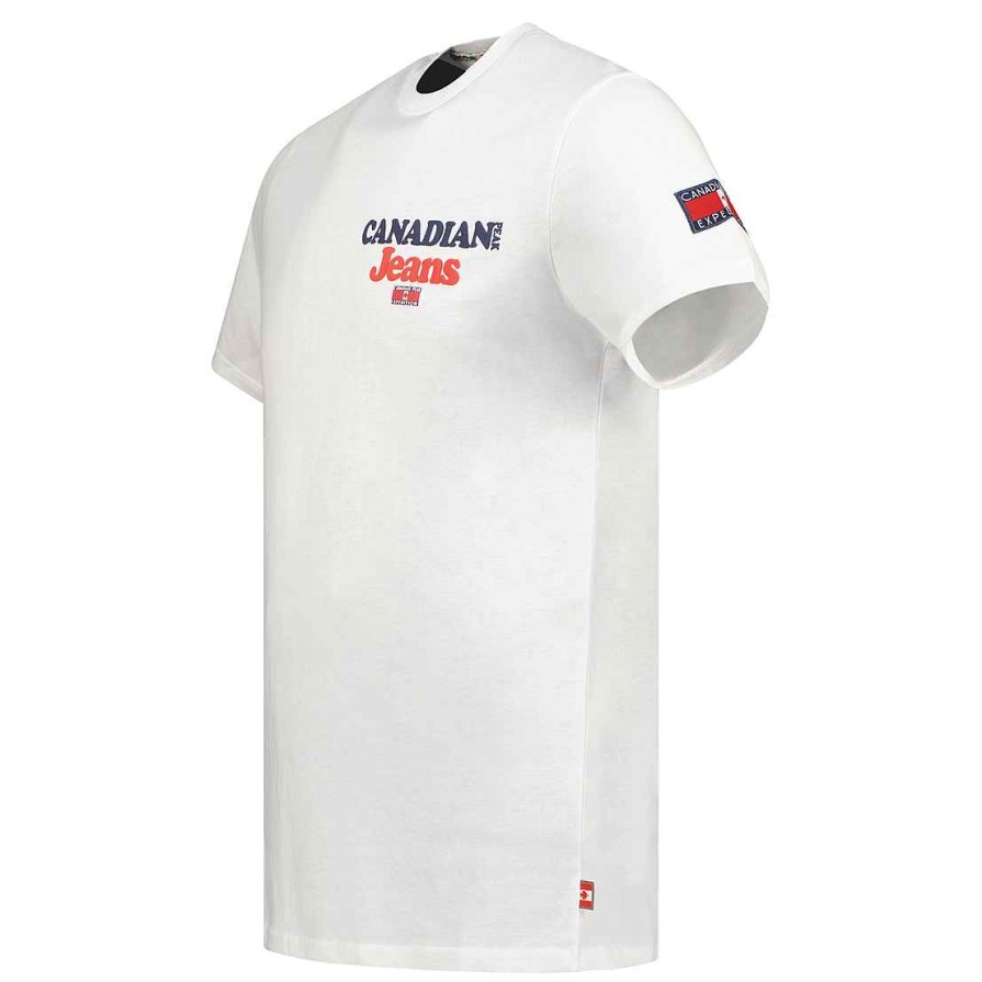 Herren Canadian Peak T-Shirt | Joupeak White Rm Herren 235