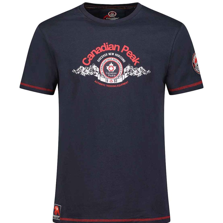 Herren Canadian Peak T-Shirt | Janado Navy Rm Cp Herren 254