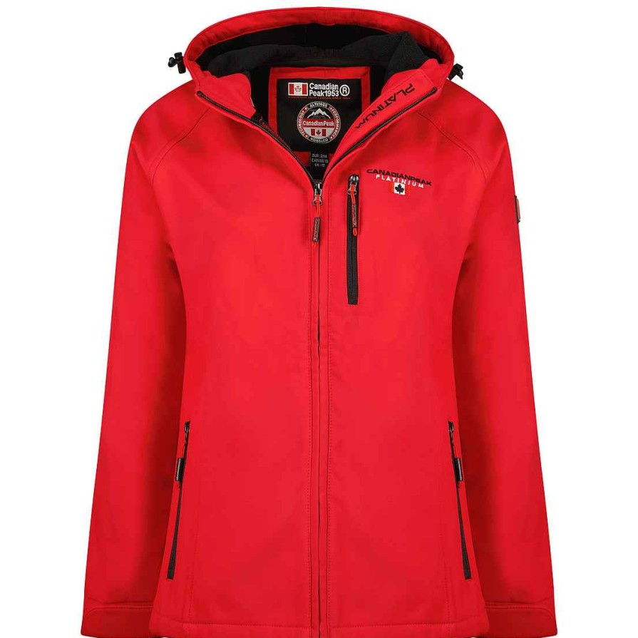 Damen Canadian Peak Soft Shell | Tacereak Red Rm Lady 250