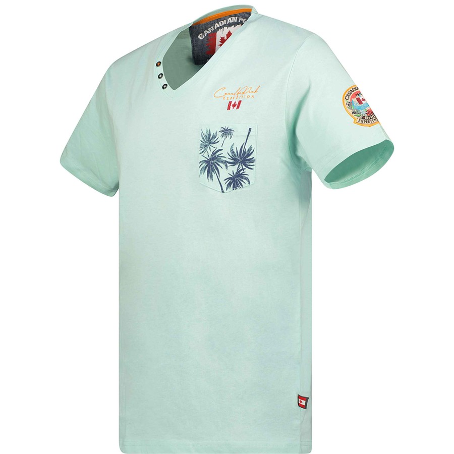 Herren Canadian Peak T-Shirt | Jibeak Mint Rm Herren 207