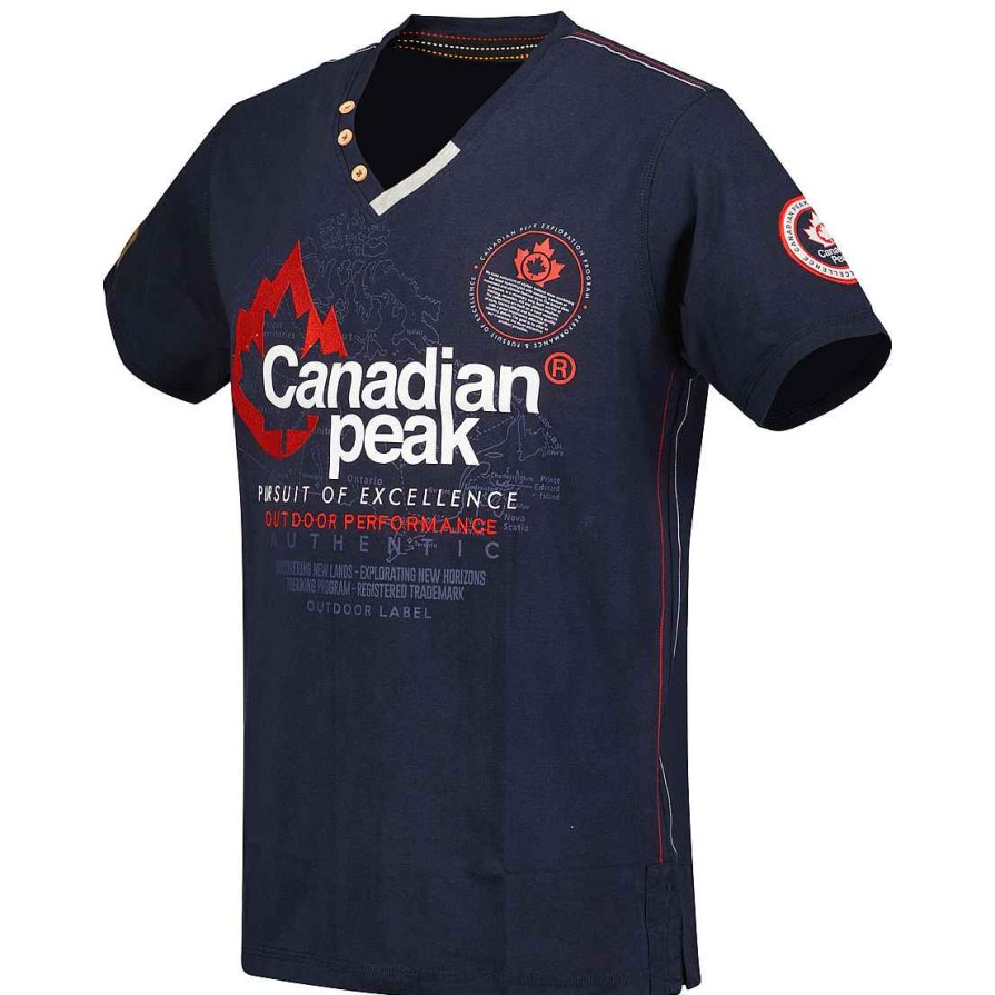 Herren Canadian Peak T-Shirt | Jomando Navy Herren Cp Rm Herren 235