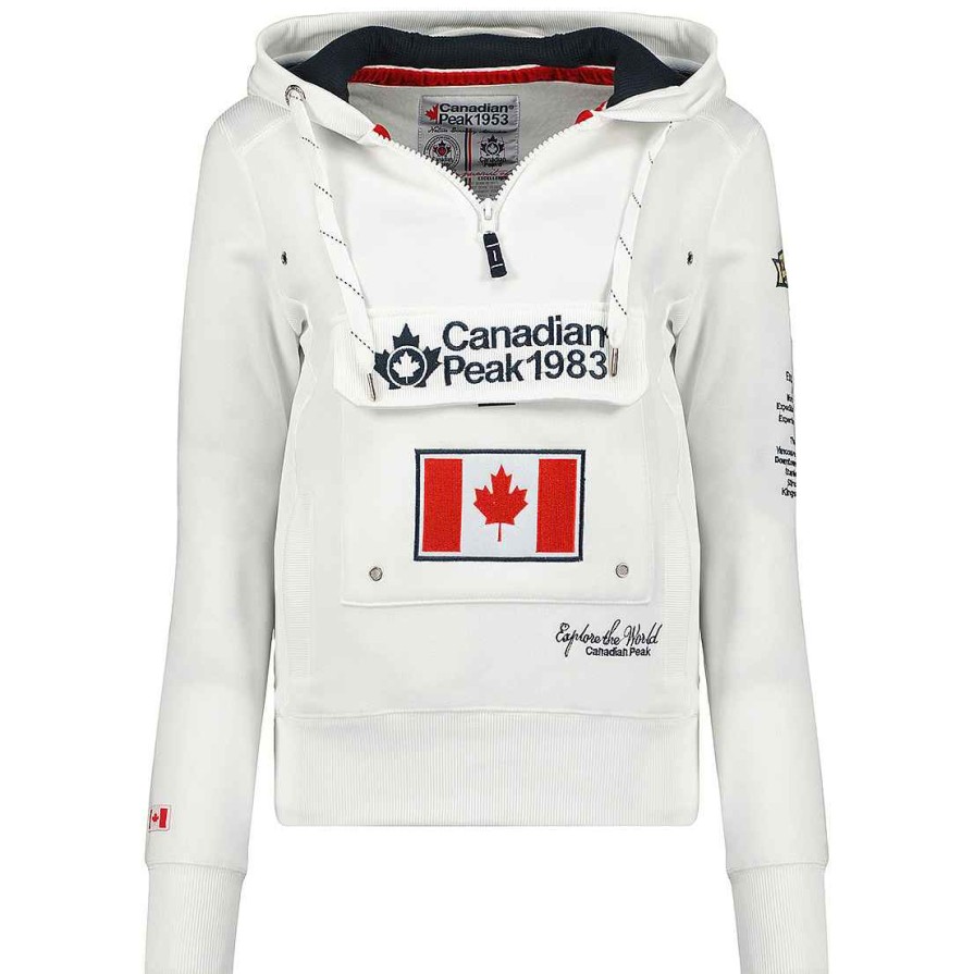 Damen Canadian Peak Schweis | Gyrelle White Cp Lady 054 Pop