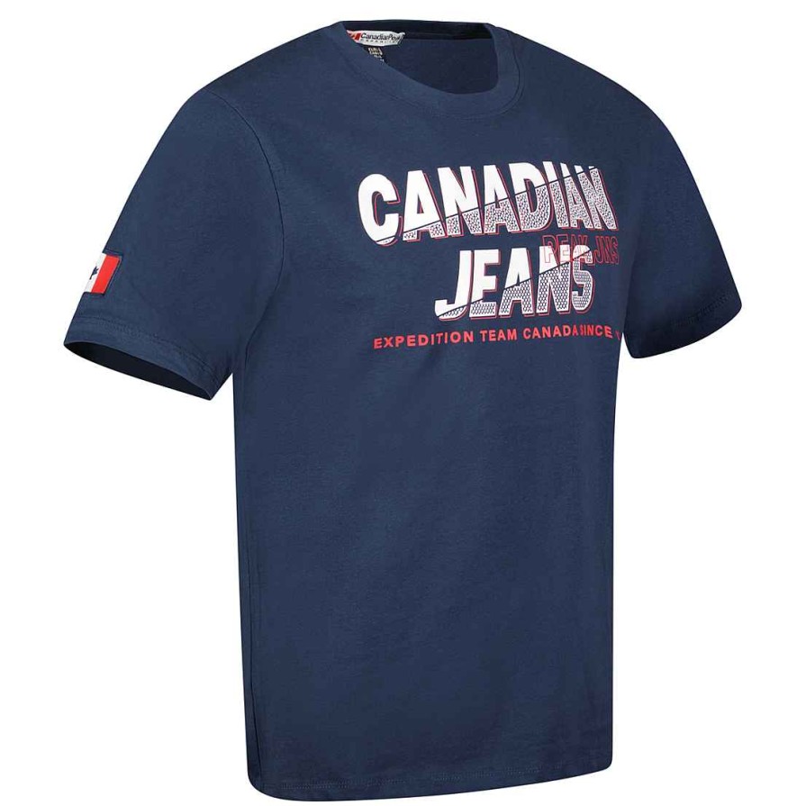 Herren Canadian Peak T-Shirt | Jaspereak Navy Rm Herren 249