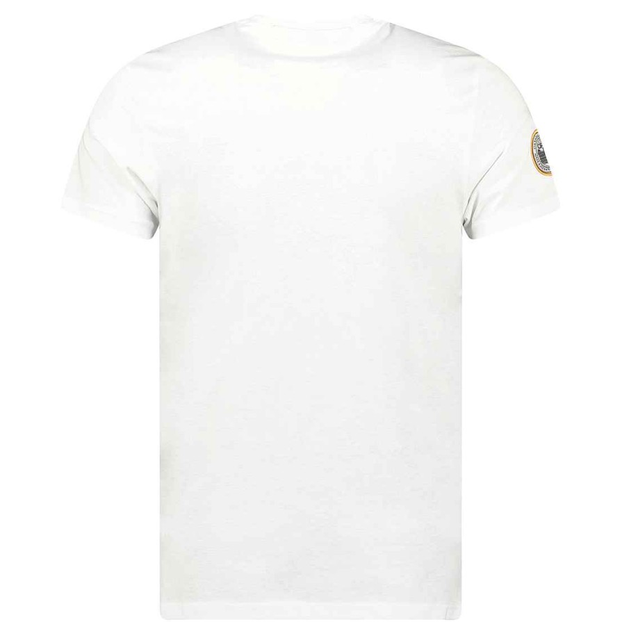 Herren Canadian Peak T-Shirt | Jitcheneak White Rm Men 235