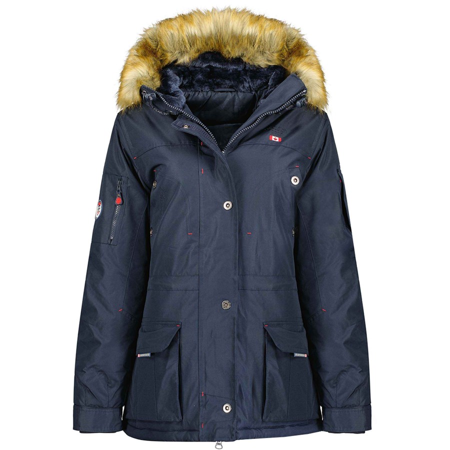 Damen Canadian Peak Parka | Acheak Rm Navy Lady 054