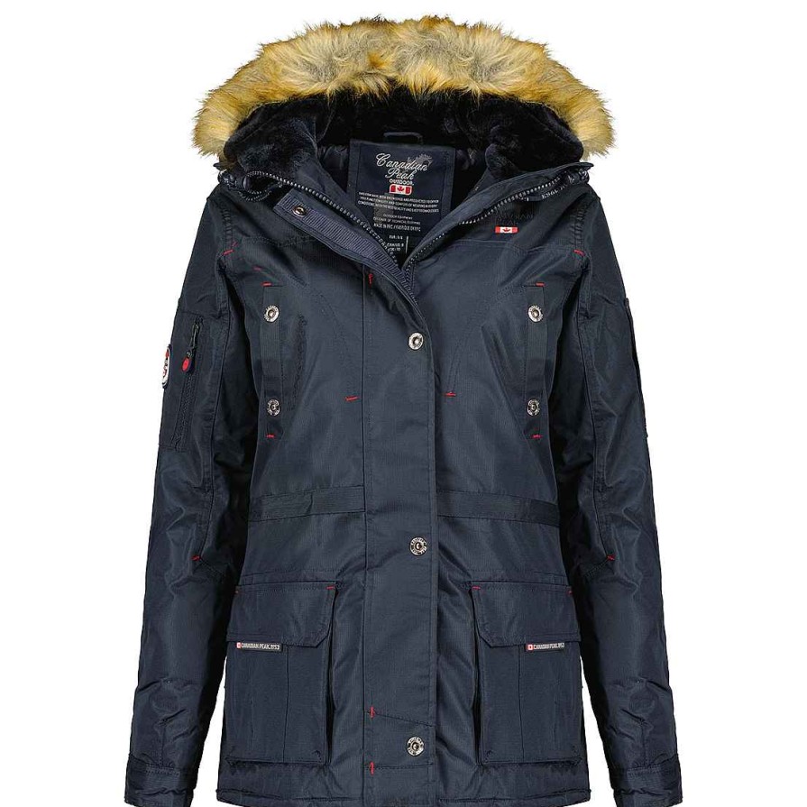 Damen Canadian Peak Parka | Acheak Navy Cp Rm Lady 068