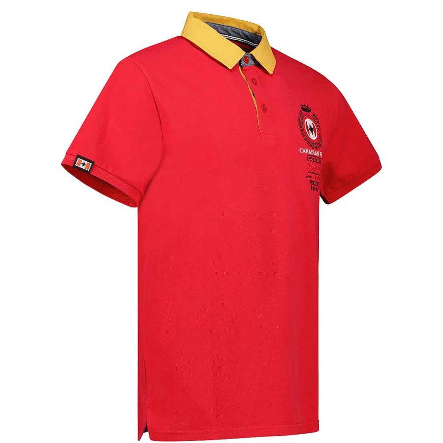 Herren Canadian Peak Polo | Kaurieak Red Rm Herren 254