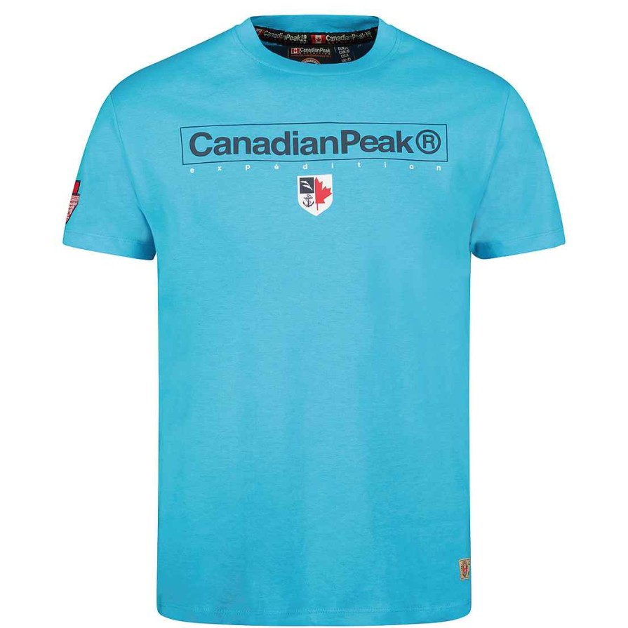 Herren Canadian Peak T-Shirt | Jotruneak Turkis Rm Herren 249