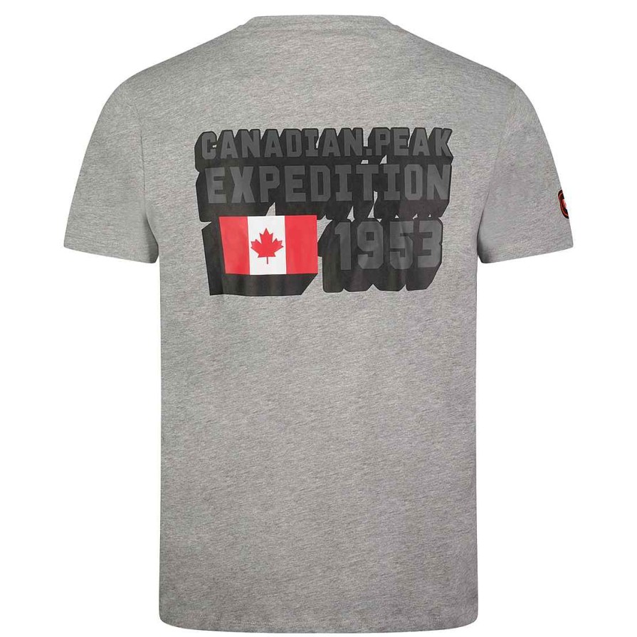 Herren Canadian Peak T-Shirt | Jistereak Bgrey Rm Herren 249