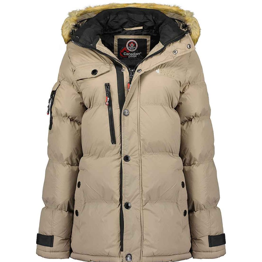 Damen Canadian Peak Parka | Bukka Taupe Cp Rm Lady 021