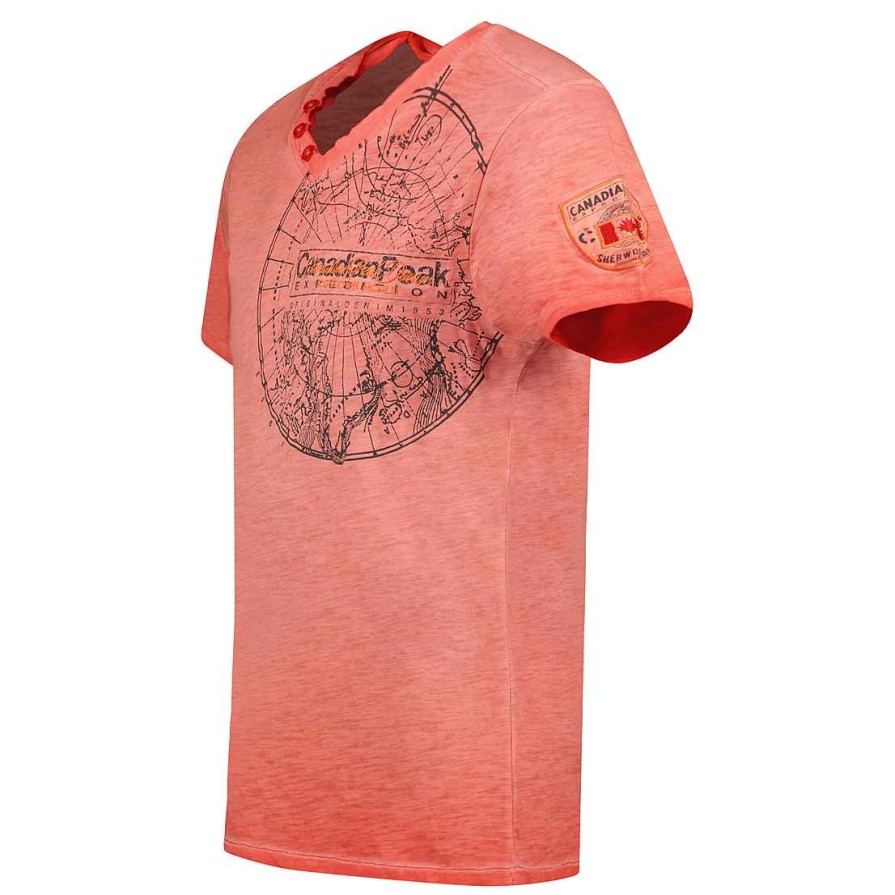 Herren Canadian Peak T-Shirt | Jimperableak Coral Rm Herren 249