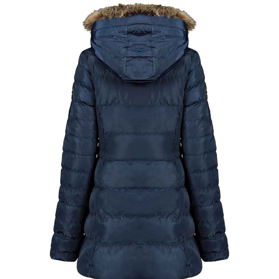 Damen Canadian Peak Parka | Anieseak Navy Rm Lady 048