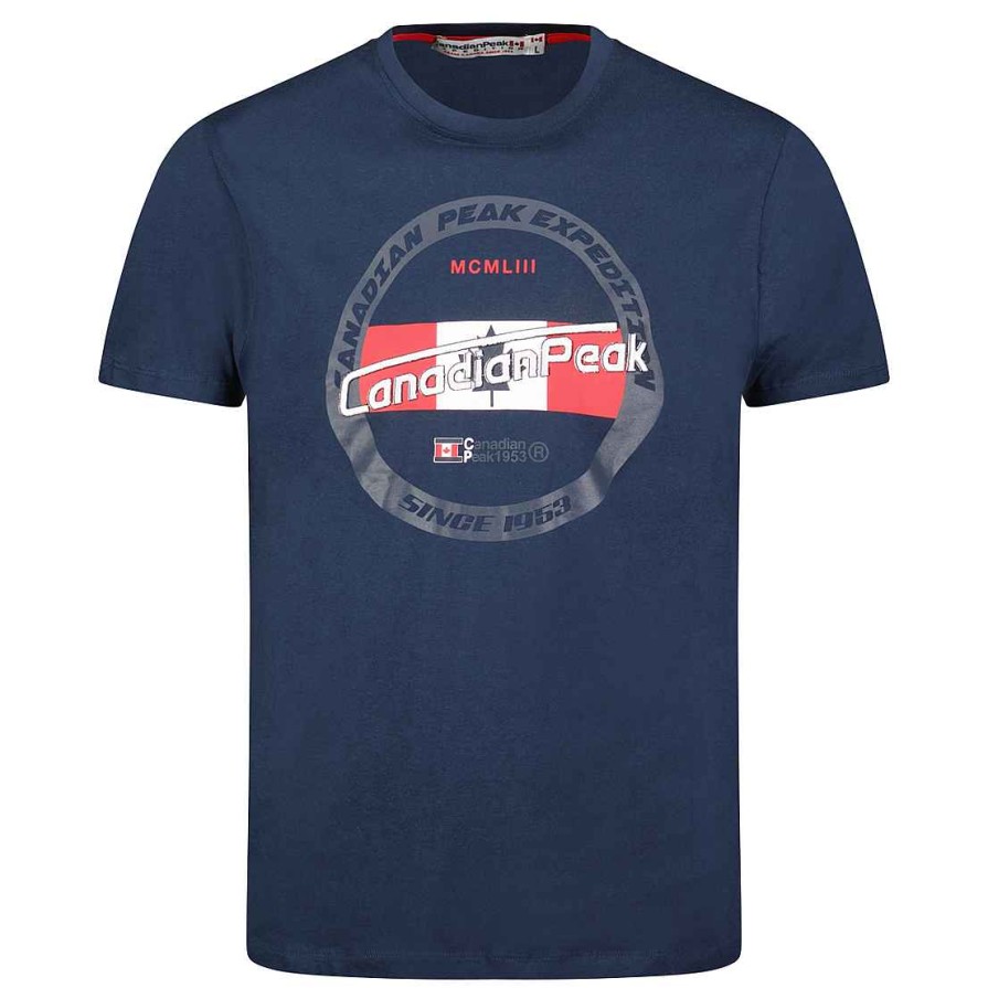 Herren Canadian Peak T-Shirt | Jariseak Navy Rm Herren 249